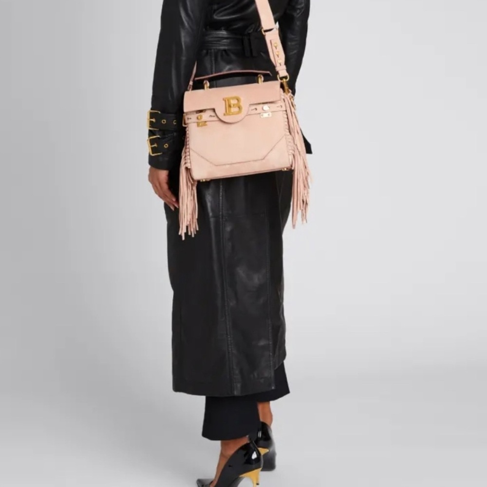 💕 Balmain B Buzz 23 Suede Satchel